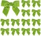 Apple Green Velvet Bows 4.5" Green Velvet Easter Bows Premade Bows Green Twist Tie Bows for Wreaths, Gift Basket, Spring Holiday Decor, Gift Wrapping, Swag, Wedding Decor - 12 PCs
